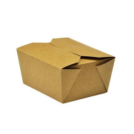 Lebomló ételtároló doboz tésztához, karton, zsírálló bevonattal, 750ml I 450db/karton