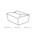 No.8 food carton 1300ml (15x12x6.5cm)