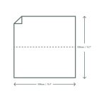 33cm 1-ply unbleached napkins