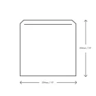 10 x 10in white kraft flat bag