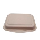 7 x 5in regular bagasse clamshell