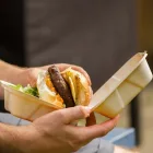 6in bagasse burger box