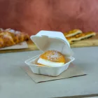 Elviteles doboz, lebomló 15 cm, hamburgeres, cukornád