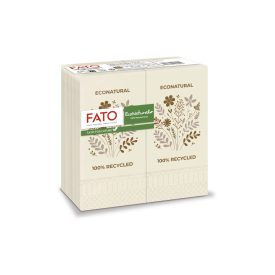   Szalvéta, Blossom, 33x33, 1/8 hajtású, kétrétegű, Fiberpack papír, barna I 50 lap/cs