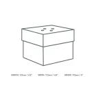 Premium burger box, 10.5cm / 5in