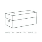 Premium burger meal box, 24.5 x 12cm / 9 x 5in