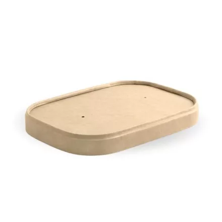Tető kraft salátás dobozhoz, papír | 50 db/cs