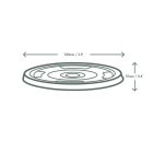 96-Series 1K PLA flat lid, straw slot