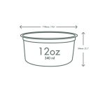 12oz PLA round deli container