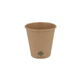 Paper cup, 100 ml, plastic free, white | 50 pcs