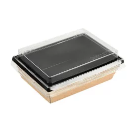   Tető 800ml elviteles papírdobozhoz, rPET, átlátszó I 50 db/csomag
