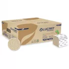 Toalettpapír, kétrétegű, hajtogatott, Fiberpack papír, barna I 40 csomag/karton