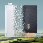 "V" Hajtogatott kéztörlő, kétrétegű, Fiberpack papír, barna I 20 csomag/karton