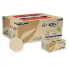 "Z" hajtogatott kéztörlő, kétrétegű, Fiberpack papír, barna | 18 csomag/karton