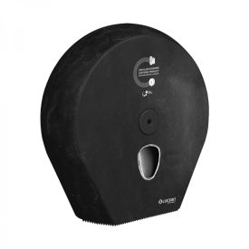   EcoNatural Jumbo nagytekercses toalettpapír adagoló, fekete, újrahasznosított