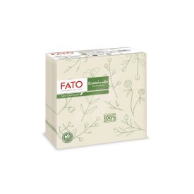   Szalvéta, Flora, 38x38, 1/4 hajtású, kétrétegű, Fiberpack papír, barna I 40 lap/cs