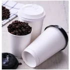 Tető 120 ml kávéspohárhoz, PP, fekete | 50 db/csomag