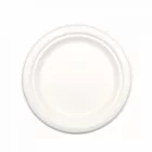 Lebomló cukornád lapostányér, 22 cm, | 125 db/csomag