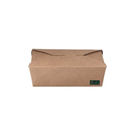 Ételtároló doboz tésztához, karton, zsírálló bevonattal, 1000ml I 50db/csomag