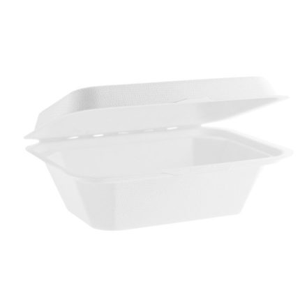 7x5in heavyweight regular bagasse clamshell
