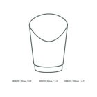 Lebomló sültkrumplis puttony, karton | 50 db/csomag