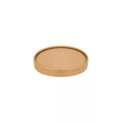   Kraft tető kraft levestartókhoz, papír, Ø 115 mm | 25 db/csomag