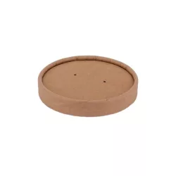   Kraft tető kraft levestartókhoz, papír, Ø 97 mm | 25 db/csomag
