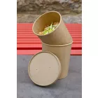 Kraft tető kraft levestartókhoz, papír, Ø 115 mm | 25 db/csomag