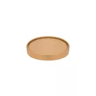 Kraft tető kraft levestartókhoz, papír, Ø 116 mm | 50 db/csomag