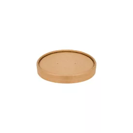   Kraft tető kraft levestartókhoz, papír, Ø 116 mm | 50 db/csomag