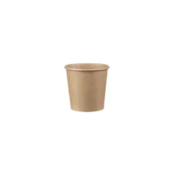 Papírpohár, 120 ml, PE bevonattal, kraft | 50 db/csomag