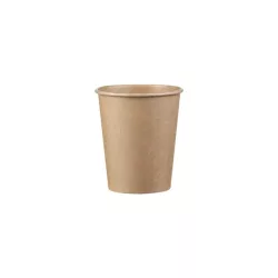 Papírpohár, 250 ml, PE bevonattal, kraft | 50 db/csomag