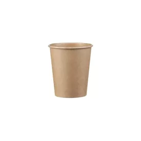 Papírpohár, 250 ml, PE bevonattal, kraft | 50 db/csomag