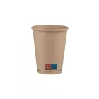Papírpohár, 350 ml, PE bevonattal, kraft | 50 db/csomag