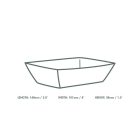 Size 200 / 2lb kraft food tray