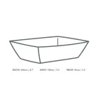 Size 500 / 5lb kraft food tray