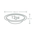 Lebomlo cukornád mélytányér,  széles, 3,4 dl | 50 db/csomag