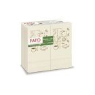 Szalvéta, Good Morning, 33x33, 1/8 hajtású, kétrétegű, Fiberpack papír, barna I 50 lap/cs