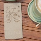 Szalvéta, Good Morning, 33x33, 1/8 hajtású, kétrétegű, Fiberpack papír, barna I 50 lap/cs