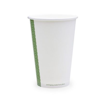 Lebomló teás pohár, papír és PLA, 4,5 dl | 50 db/csomag
