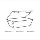 8 x 5in microflute hinged hot box