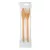 Reusable and recyclable knife and fork kit, wrapped
