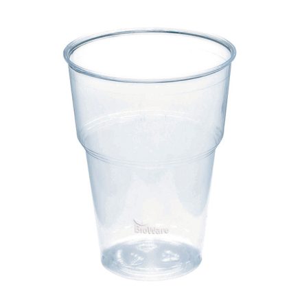 PLA cold cup 13.5 oz / 400 ml with filling mark, Ø 95 mm, SUP marking