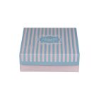 Papír sütis doboz,csíkos 25x25x8 cm | 70 db/csomag