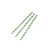 Jumbo green stripe 8mm paper straw, 7.8in
