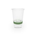 2,5 dl keskeny PLA-pohár, Ø 76 mm + 76 mm íves PLA-tető szívószálnyílással szettben