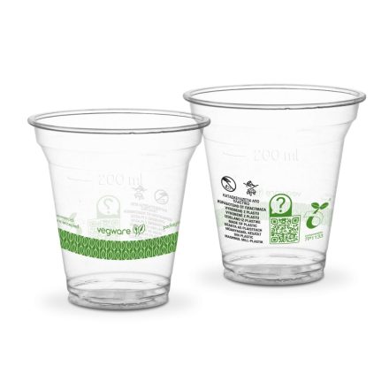 10oz/200ml CE plain PLA cold cup, 96-series, SUP marking