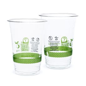 16oz/400ml CE plain PLA cold cup, 96-series, SUP marking