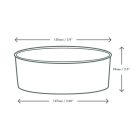 26oz PLA-lined paper food bowl