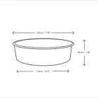 26oz PLA-lined paper food bowl